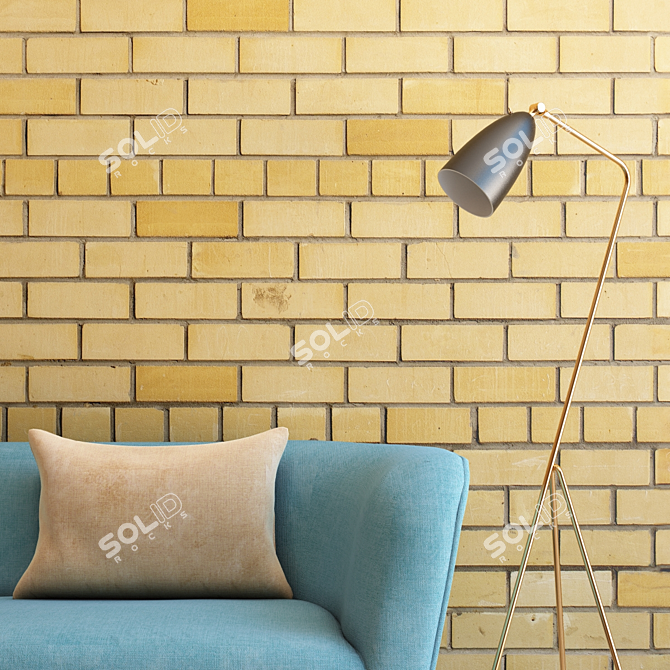 Seamless Brickwork: Ultra HD for Interiors & Exteriors 3D model image 2