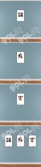 Title: Artistic Wall Decor Set 3D model image 3