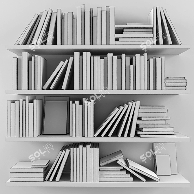 Literary Treasures: Book Collection 3D model image 3