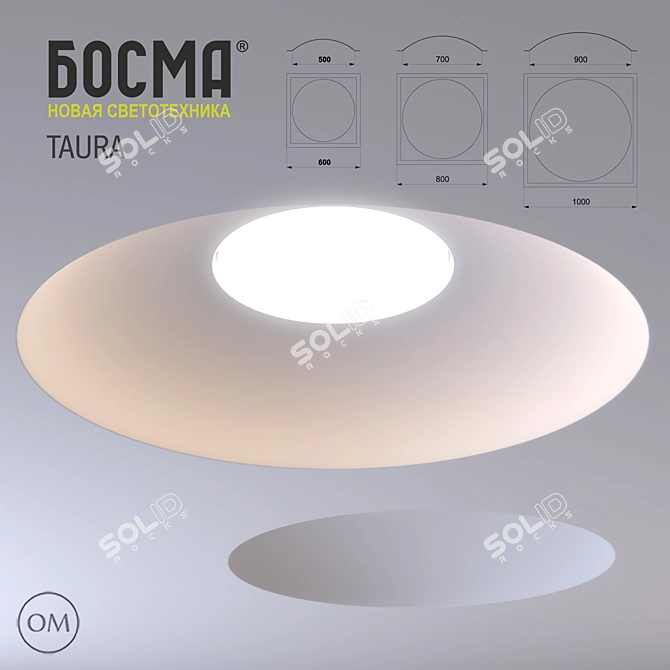 Taura Bosma - Unique Gypsum LED Light 3D model image 1