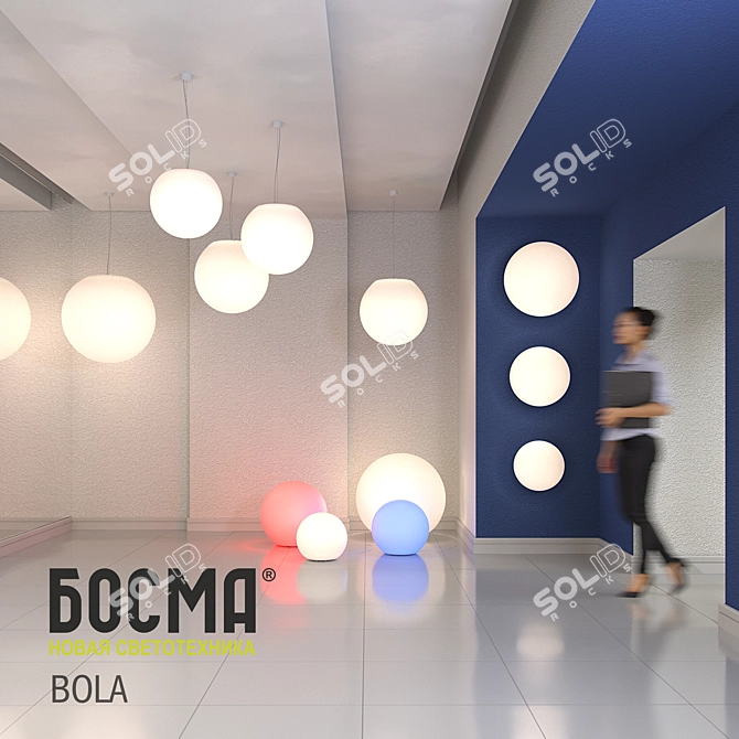 BOLA Spherical Lighting: Functional and Decorative Illumination 3D model image 3