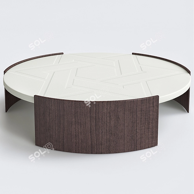 Summitridge Parchment Coffee Table 3D model image 1