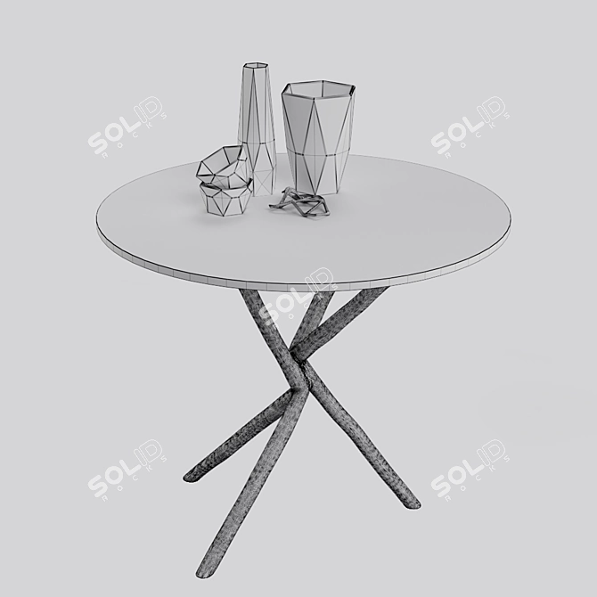 Sleek Ying Ying Table: Modern Design 3D model image 2