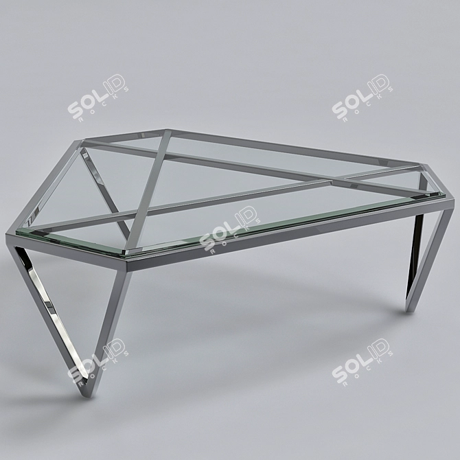 Modern Minimalist TRI Table 3D model image 1