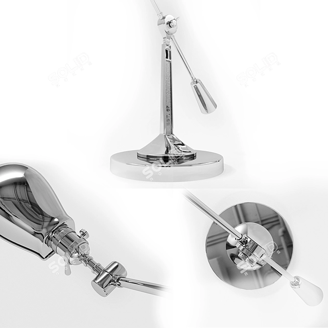 Flexible Arm Desk Lamp 3D model image 2