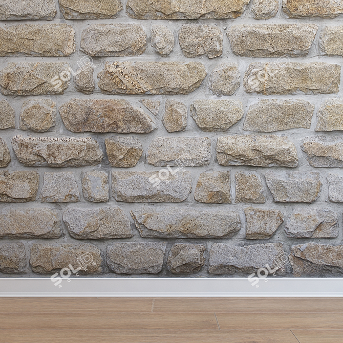 Seamless Stone Cladding | Ultra HD | Interior & Exterior | 3dsMax 3D model image 1