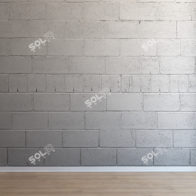 Seamless Masonry Blocks: HD Quality 3D model image 3