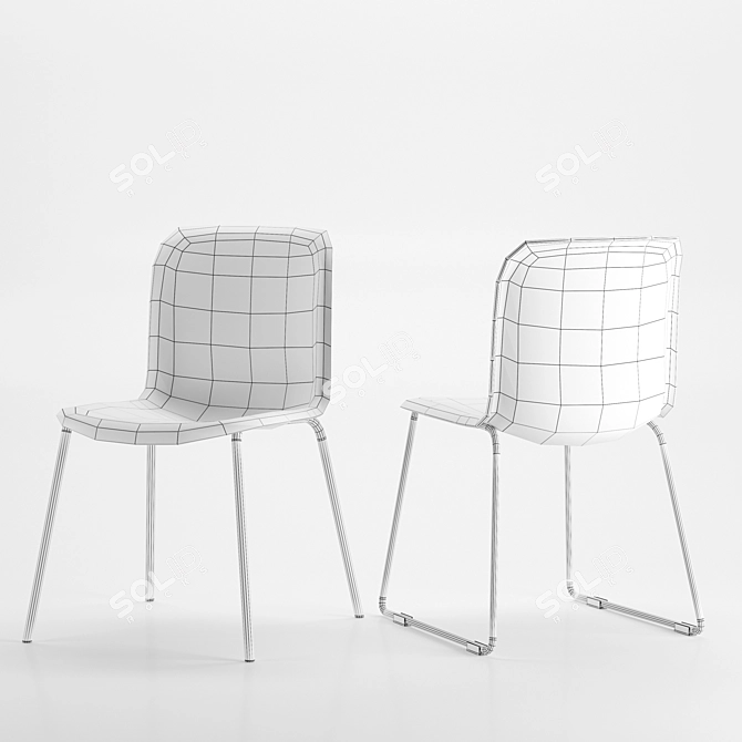 Stylish Howe Sixe Chair 3D model image 3