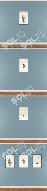 Artistic Wall Decor Set 3D model image 3