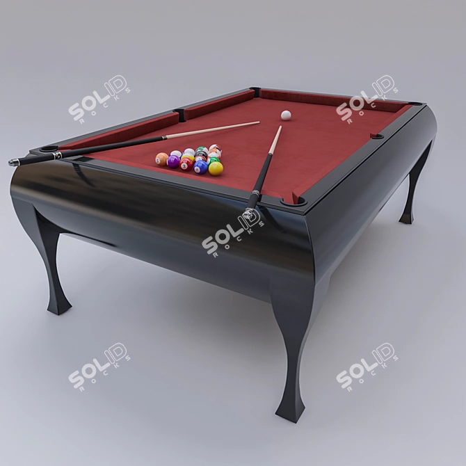 Timeless Billiards: Classic Pool Table 3D model image 1