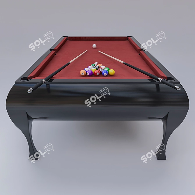 Timeless Billiards: Classic Pool Table 3D model image 2