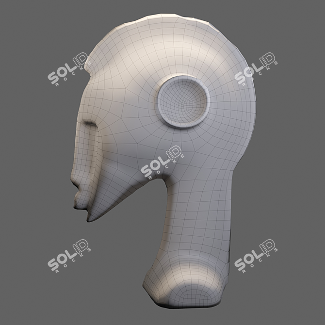 Stylish Bust Sculpture - 194.77 x 116.58 x 285.72 3D model image 3