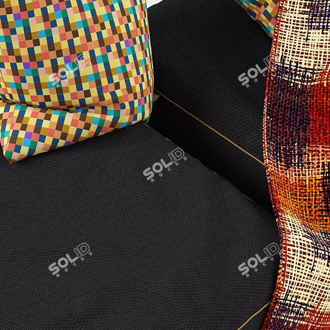 Title: Cozy Autumn Pallet Sofa 3D model image 3