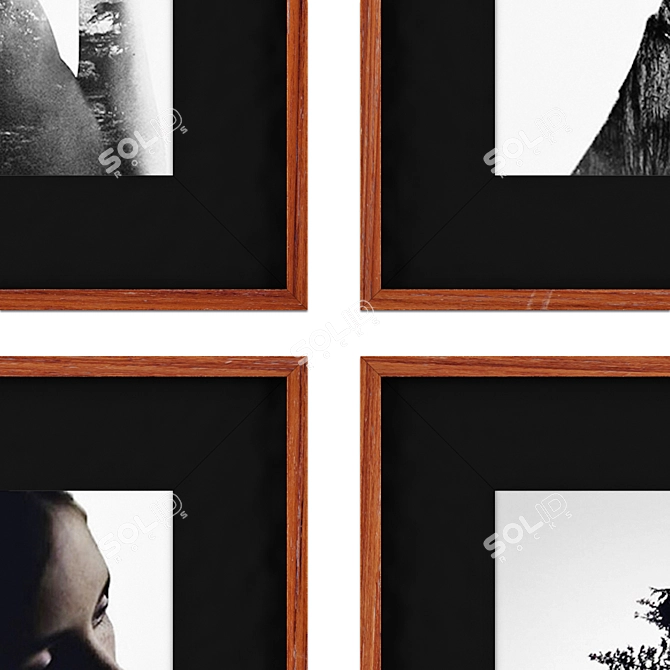 Double Exposure Portraits Set | 2 Sizes 3D model image 4