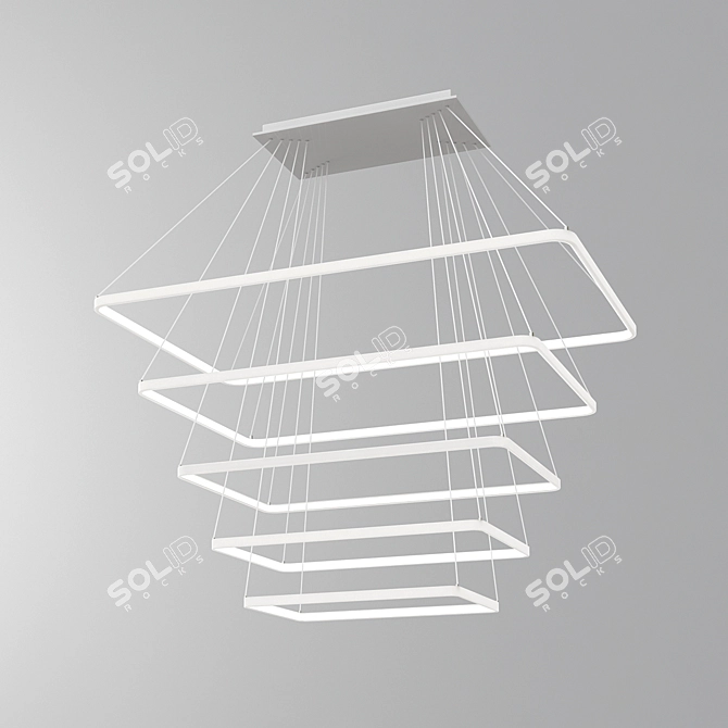 Nordic Pendant Lamp with Dimmer 3D model image 2