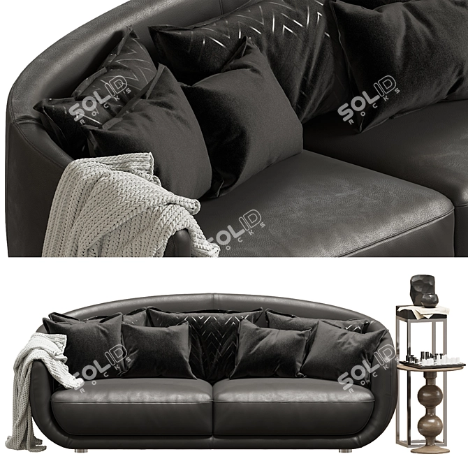 Keoma Maya: Stylish and Spacious Sofa 3D model image 2
