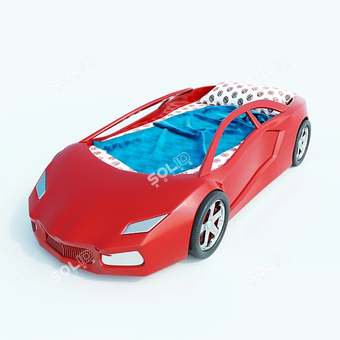 Luxury Lamborghini Bed 3D model image 1