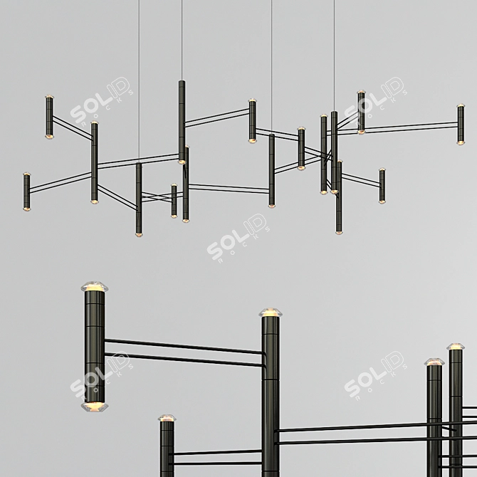 Sleek Aries Lighting Solution 3D model image 1