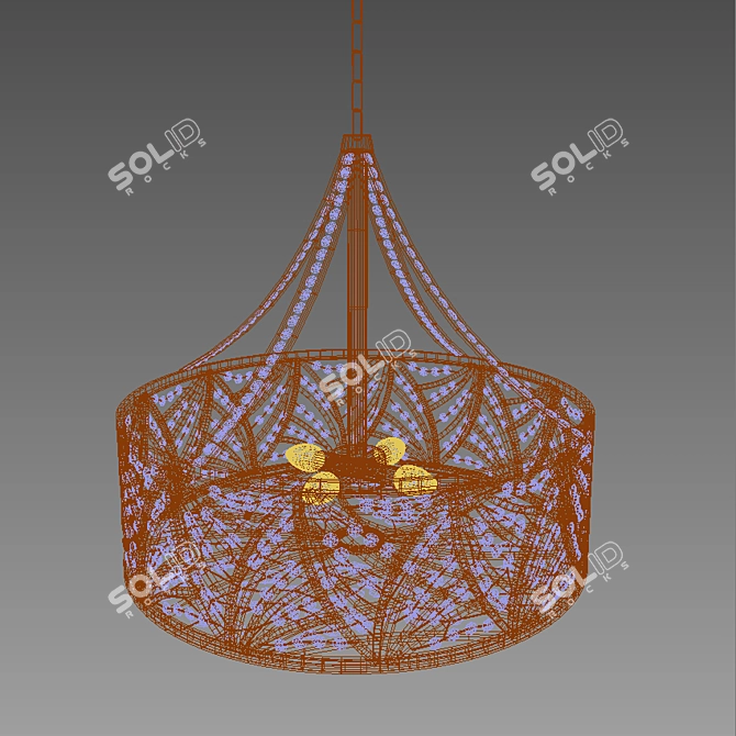 Crystal Glow Table Lamp 3D model image 3