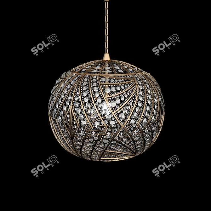 Title: Crystal Sphere Lamp 3D model image 1