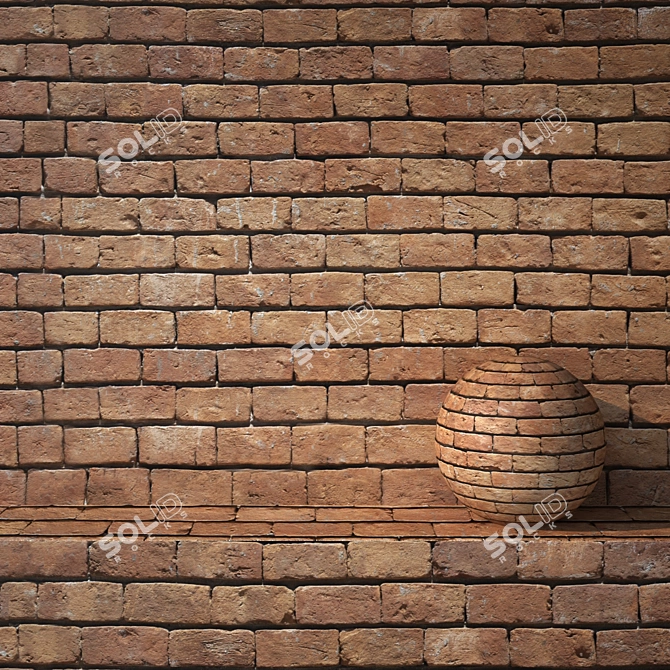 Seamless Brick Texture-FBX OBJ 3D model image 1