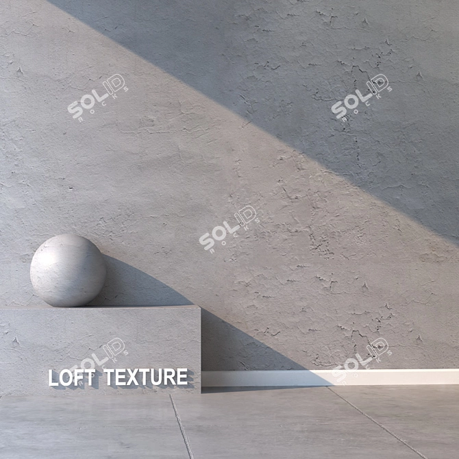 Seamless Stucco Texture, High Resolution 3D model image 2