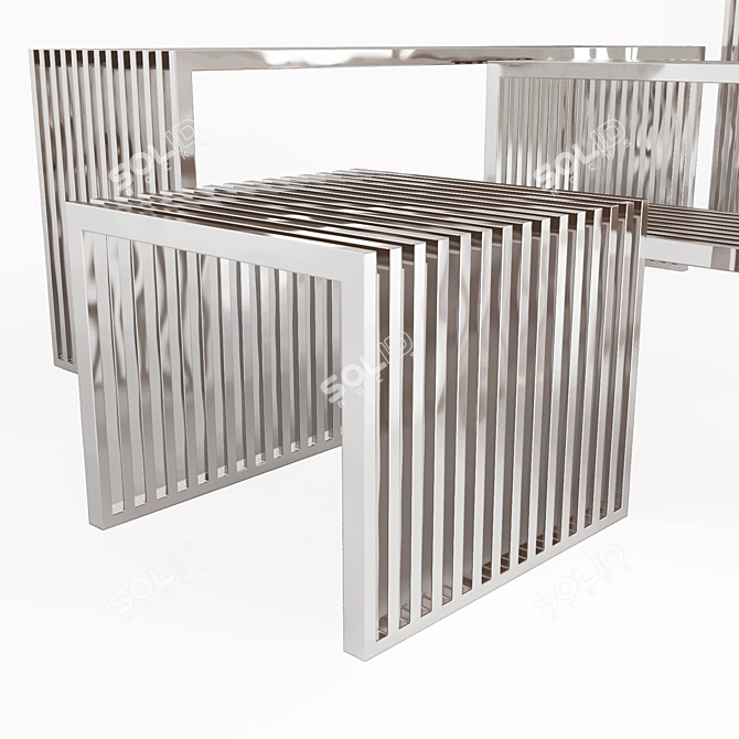 Elegant Eichholtz Carlisle Tables Set 3D model image 2