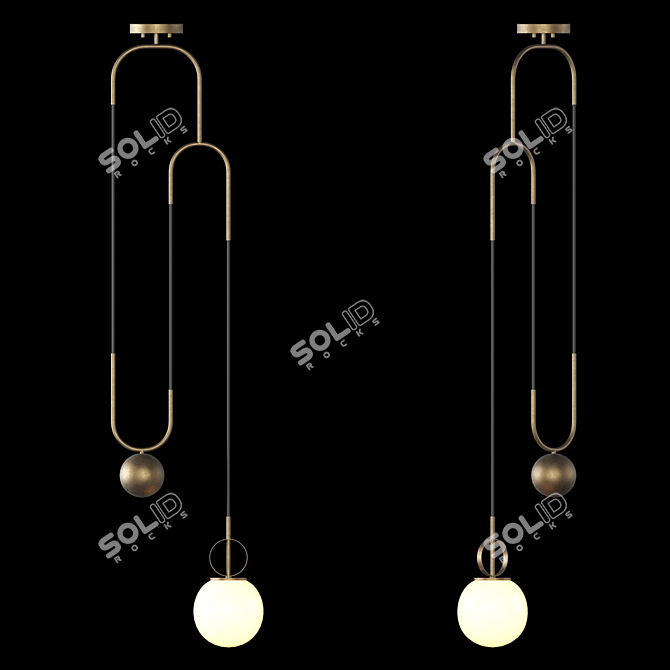 Newton Suspension Pendant Light 3D model image 1