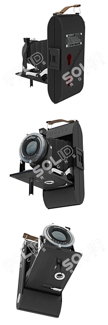 Vintage Voigtlander Bessa Camera 3D model image 2
