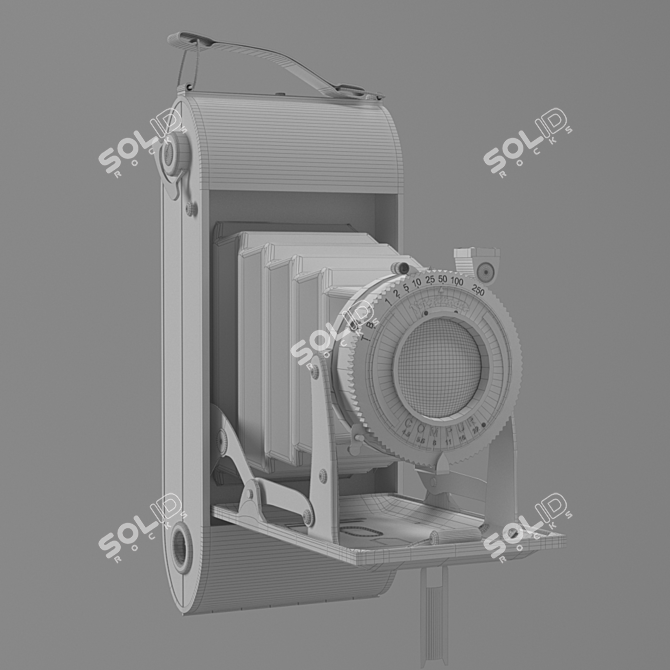 Vintage Voigtlander Bessa Camera 3D model image 3