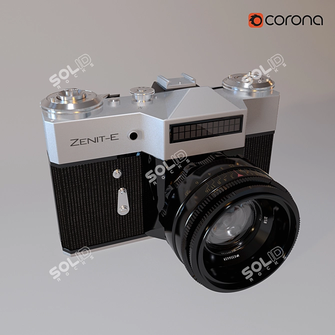 ZENIT-E: Soviet Mass Camera 3D model image 1