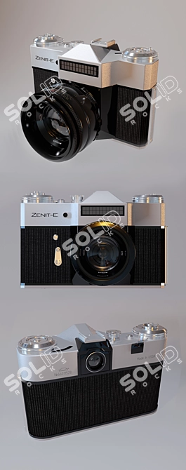 ZENIT-E: Soviet Mass Camera 3D model image 2