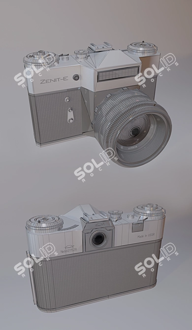 ZENIT-E: Soviet Mass Camera 3D model image 3