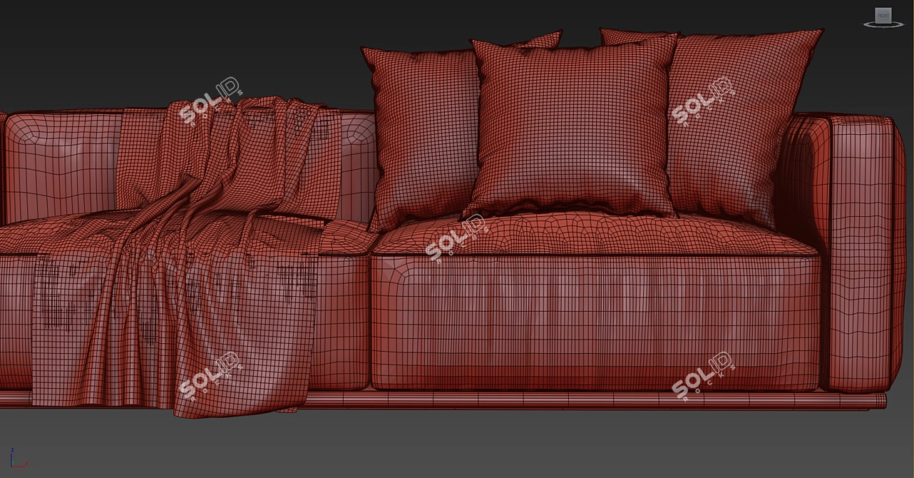 Poliform Shangai Sofa | Modern Design and Exceptional Comfort 3D model image 2