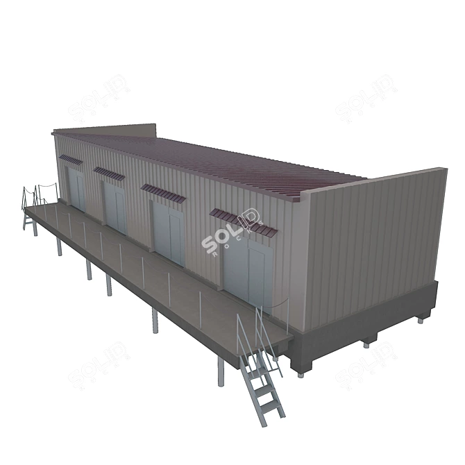 Rapid Cold Warehouse: Long-lasting & Modular 3D model image 1