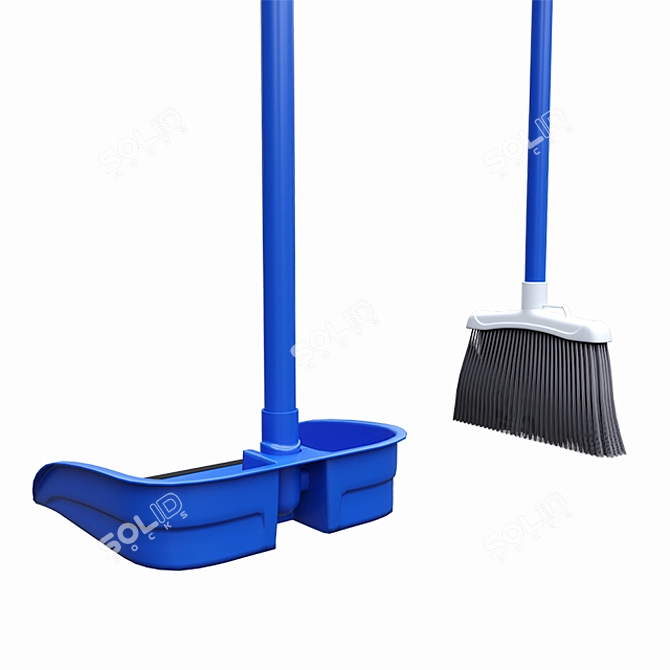 Efficient Broom Dustpan Set 3D model image 3