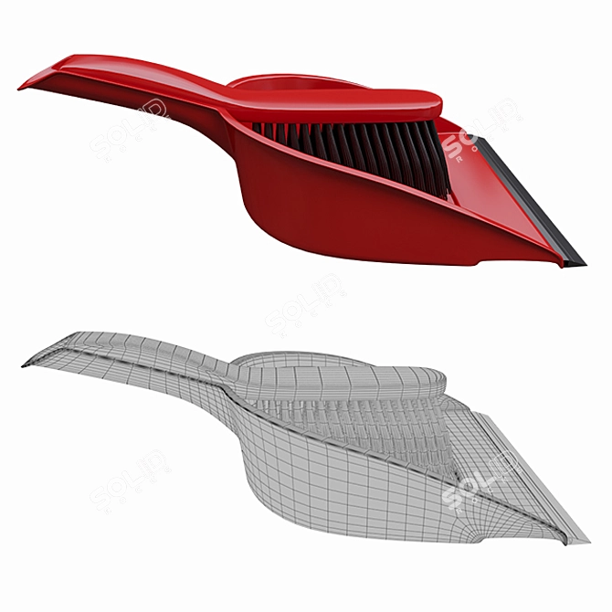 Essential Dustpan & Brush 3D model image 2