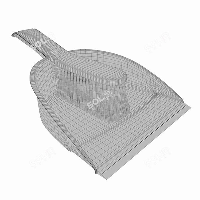 Essential Dustpan & Brush 3D model image 3