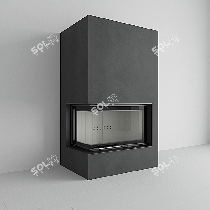Modern Water Fireplace: MBO PW 15 3D model image 2