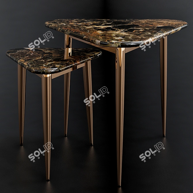 Luxury Roche Stalloni Coffee Table 3D model image 1