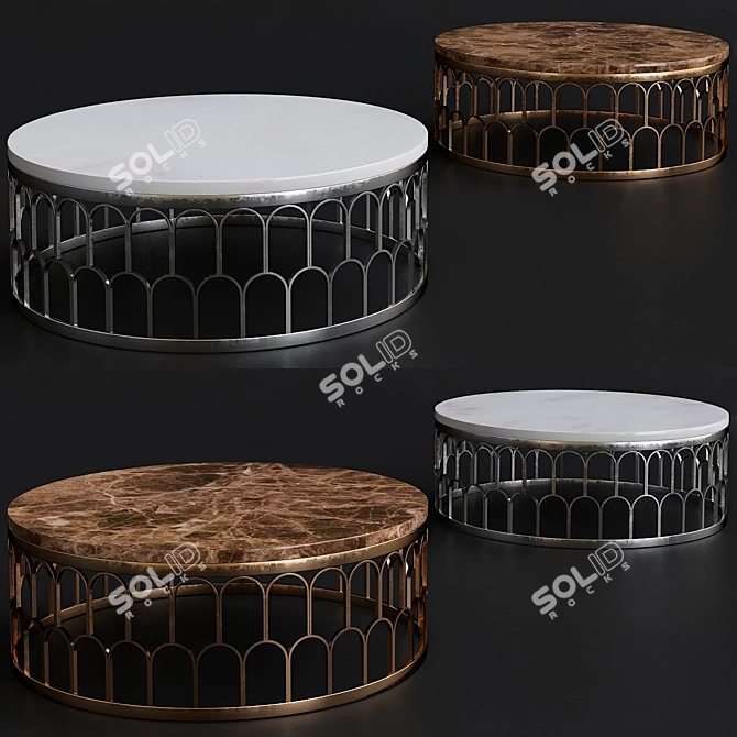 Luxury Gold Decor by Greg Natale 3D model image 1