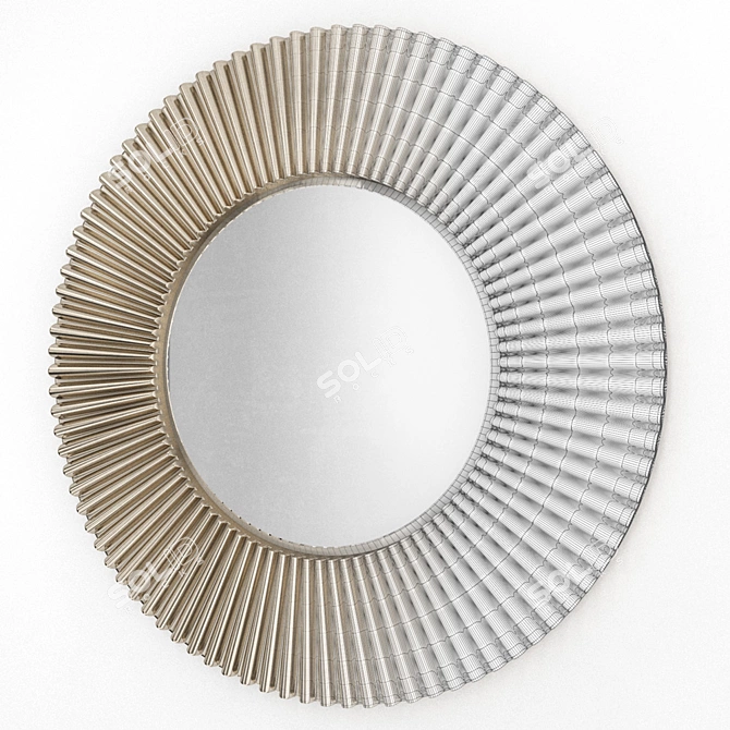 LH Mirror Home Letizia: Elegant Wall Mirror 3D model image 2