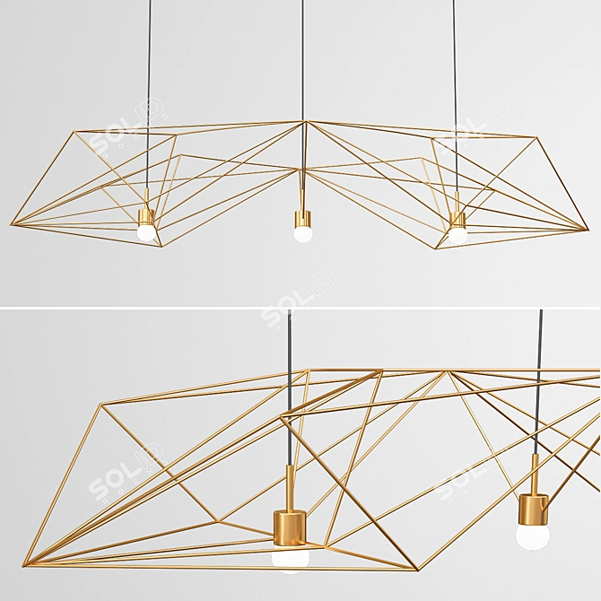 Luminous Crystal Elegance 3D model image 1