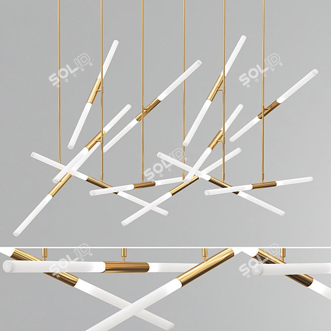 Modern LED Pendant Lamps 3D model image 1