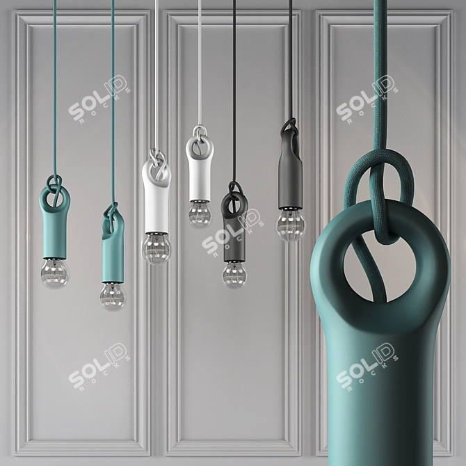 Elevate Your Space: Patrick Hartoq Pendant Lights 3D model image 1