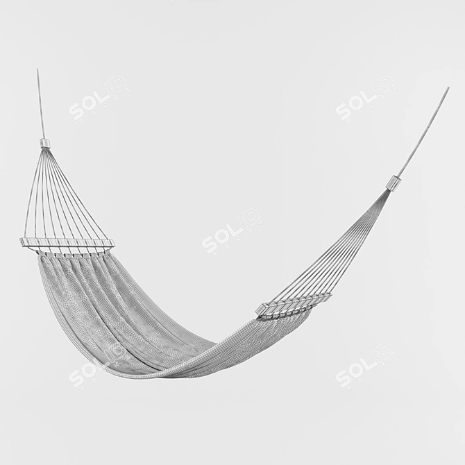 Cozy Outdoor Hammock 3D model image 2