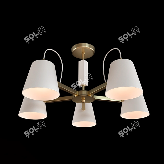 Eurosvet Frozen Ceiling Chandelier - Elegant Lighting Solution 3D model image 2