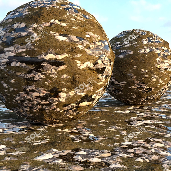 Corona Gravel 6: 4k Textures & Ready for Render 3D model image 2