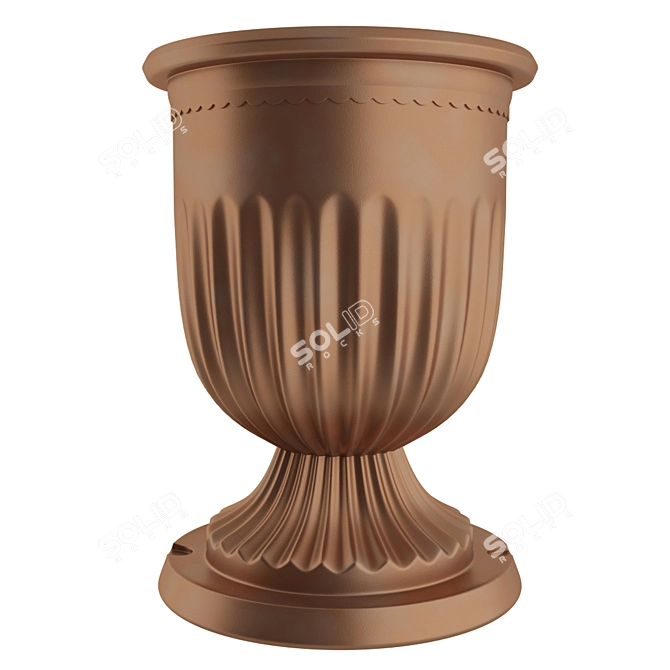 Elegant Street Urn 3D model image 2