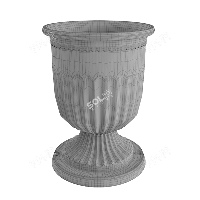 Elegant Street Urn 3D model image 3